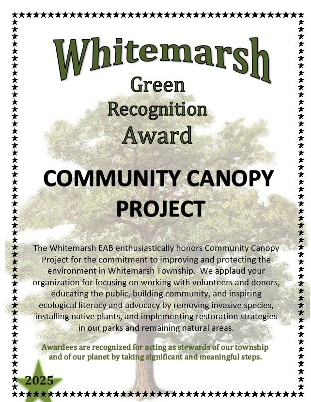 Community Canopy Project Award