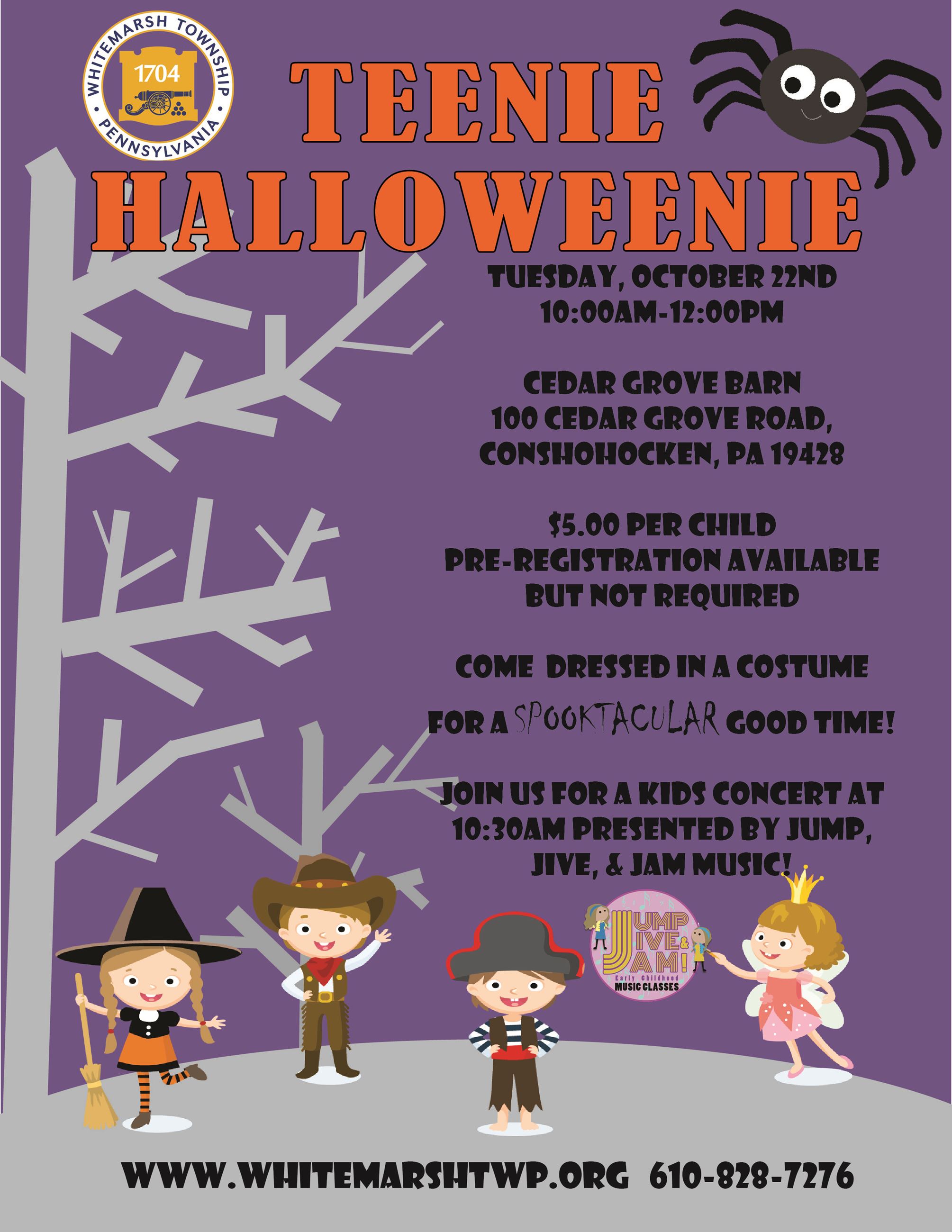 Teenie Halloweenie Event Flyer