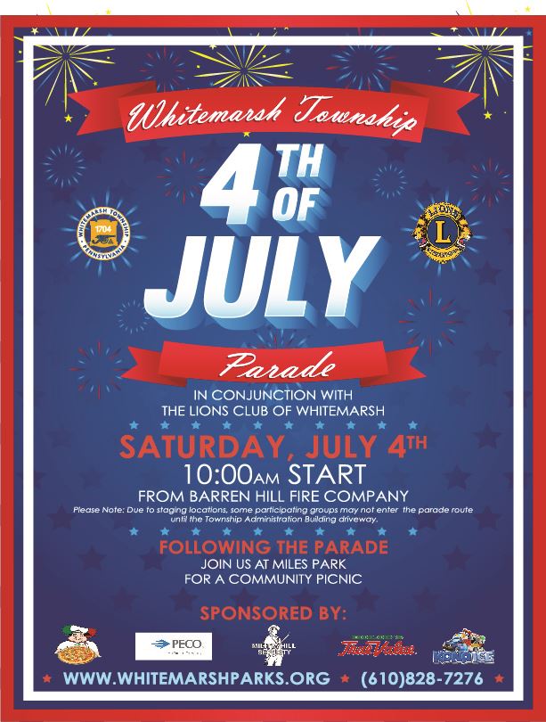 2020 4th of July Parade Flyer