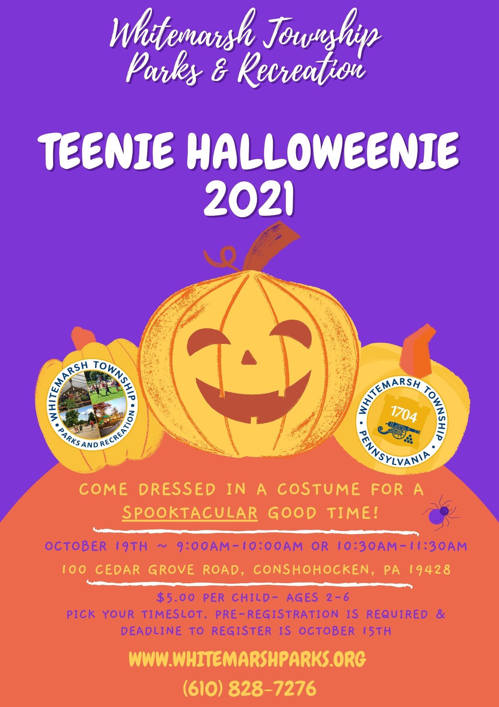 Teenie Halloweenie Event Flyer