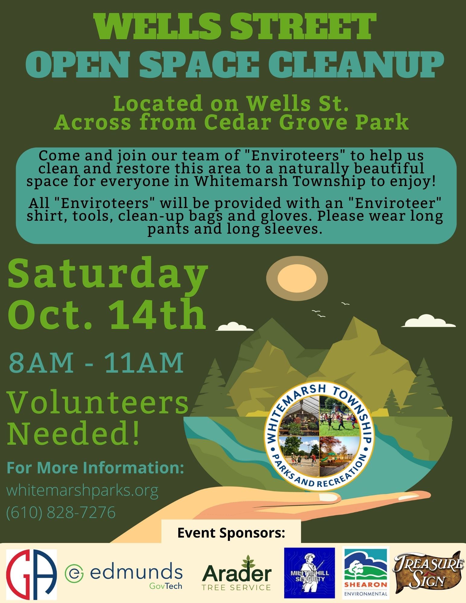 2023 Wells Street Clean Up Flyer